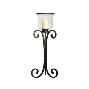 ferforje ayaklı mumluk